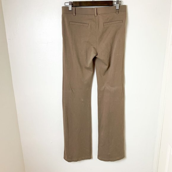 Betabrand tan straight leg yoga pant M - Picture 6 of 8